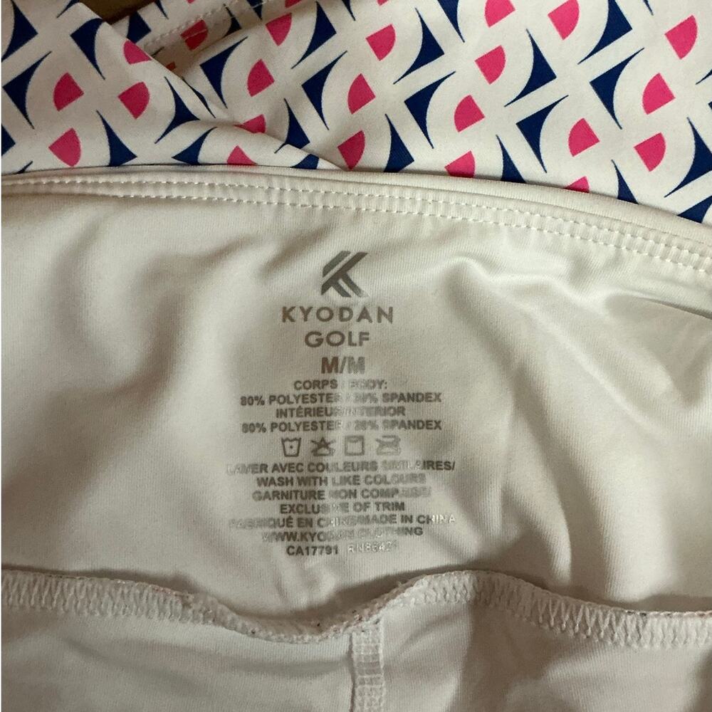Kyodan UPF 50+ Wide Waist Flared Golf Skort 2-Piece Set Size M - Picture 9 of 10